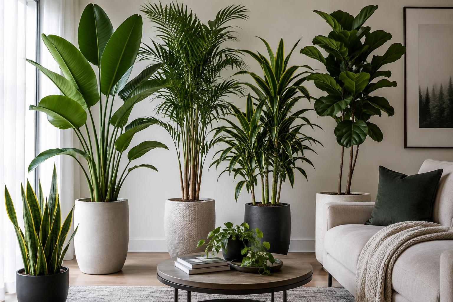 Tall Indoor Plants That Don't Need Sunlight: 15 Low-Light Statement Plants for Every Home