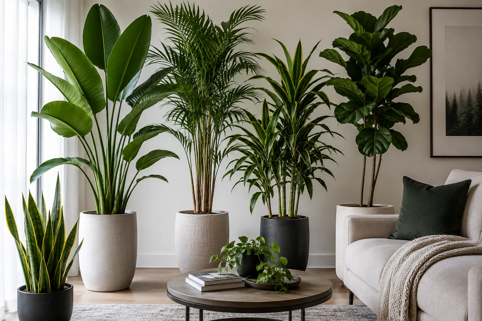 Tall Indoor Plants That Don't Need Sunlight: 15 Low-Light Statement Plants for Every Home